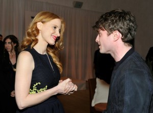 Jessica Chastain and Daniel Radcliffe at WIF