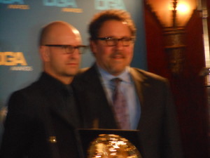 Steven Soderbergh with presenter Jon Favreau