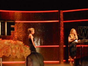 Kristen Bell and Jennifer Lee at WIF