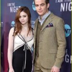 India Eisley and Chris Pine