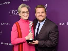 Meryl Street with James Corden at CDGA