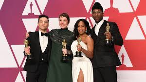 Rami Malek, Olivia Colman, Regina King and Mahershala Ali at the 91st Annual Academy Awards