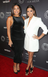 BEVERLY HILLS, CA – October 24:  Actresses Gina Rodriguez (L) and Eva Longroia attends The Paley Center for Media's Hollywood Tribute to Hispanic Achievements in Television at the Beverly Wilshire Hotel on October 24, 2016 in Beverly Hills, California. (Photo by Imeh Bryant for the Paley Center)