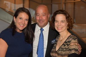 Christina Grdovic, Andrew Zimmern, and Dana Cowin Photo Credit: Rob Rich / Society Allure 